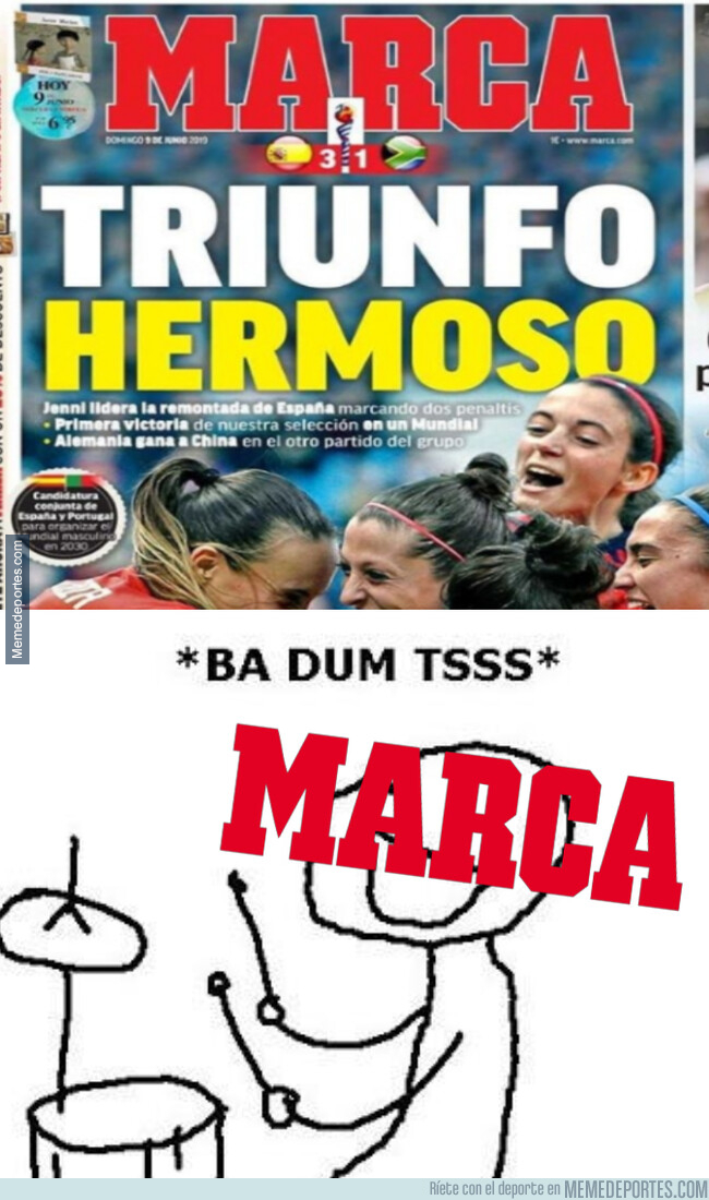 1077548 - Como Jenni Hermoso siga marcando en el Mundial, vamos a tener que aguantar este tipo de titulares