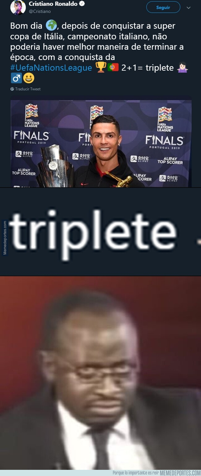 1077722 - No es broma, Cristiano se acaba de inventar un triplete para darse auto-bombo