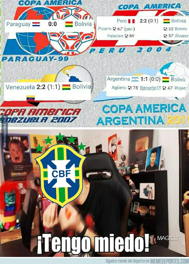 1078082 - Últimos resultados de Bolivia en partidos inaugurales contra organizadores