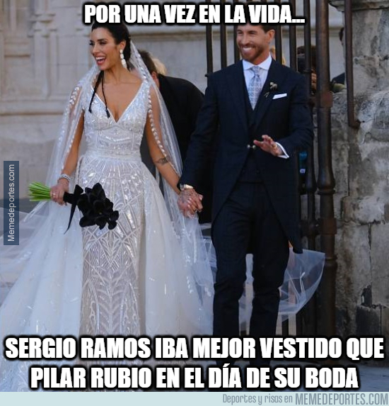1078232 - Al final Ramos ha ido mejor vestido en su boda que la propia novia... quién lo iba a decir...