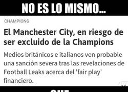 Enlace a Existen riesgos y Riesgos para el Manchester City