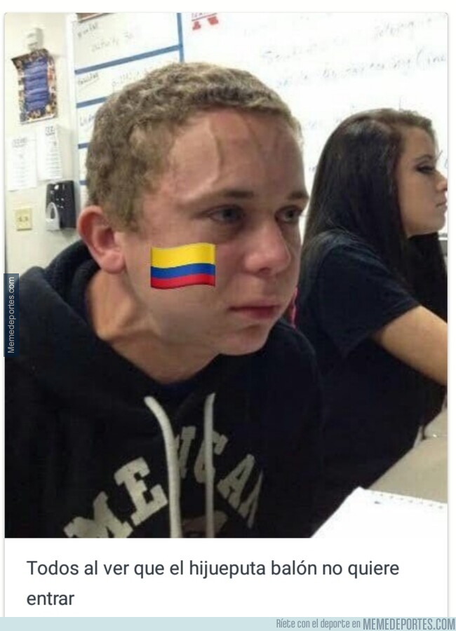 1078727 - Los colombianos durante el partido de anoche