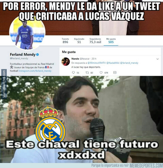 1079000 - Mendy se está empezando a ganar al madridismo