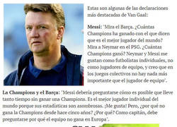 Enlace a Van Gaal no cree que Messi sea el mejor