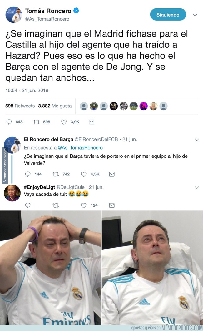 1079216 - Tomás Roncero recibe un buen zasca del Tomás Roncero del Barça