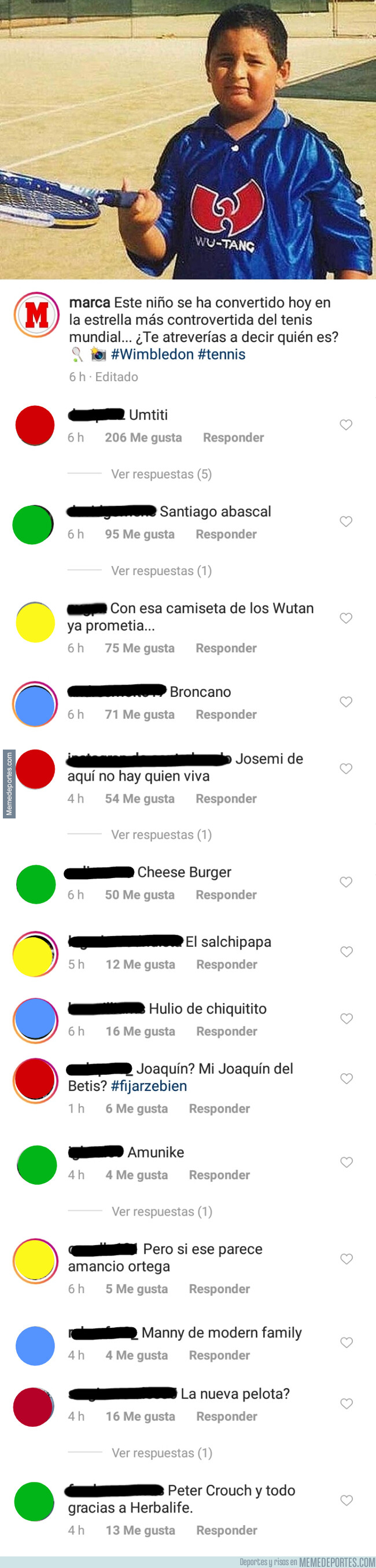 1079393 - Marca sube una foto de Kyrgios cuando era pequeño y los usuarios le encuentran parecidos más que razonables