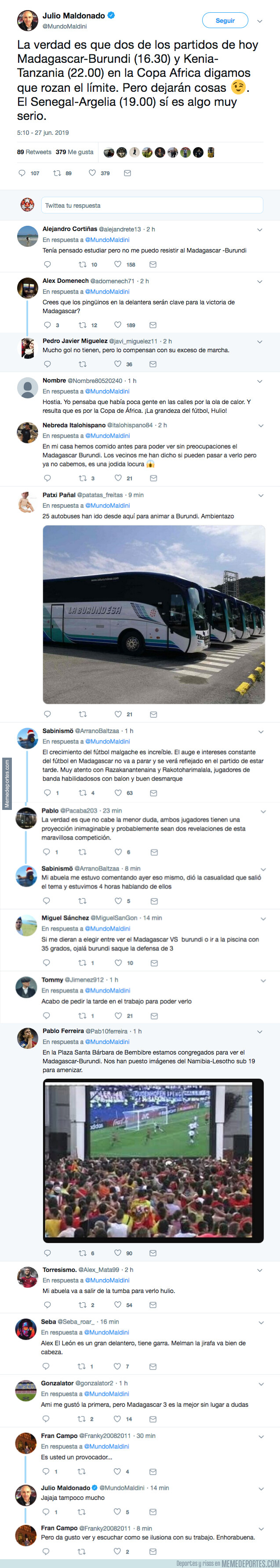 1079394 - Maldini repasa la jornada de la Copa África y el cachondeo que genera es brutal