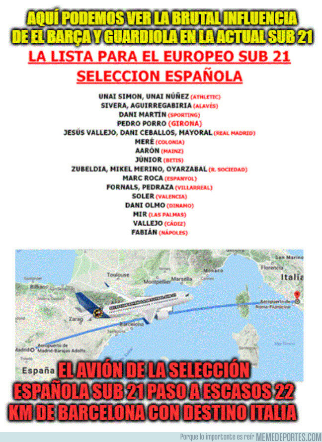 1079458 - Brutal la incidencia de Guardiola y el Barça en la actual Sub 21 española.