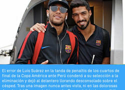 Enlace a El mensaje de apoyo de Neymar a Luis Suárez tras fallar el penalti decisivo