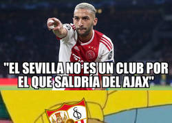 Enlace a Ziyech menosprecia al Sevilla