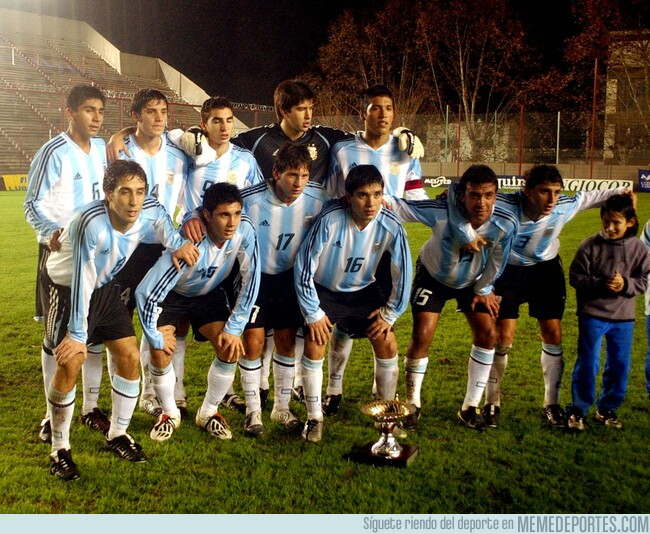 1079815 - El equipo que improvisó Argentina para que Messi no jugara con España. ¿Reconoces a todos?