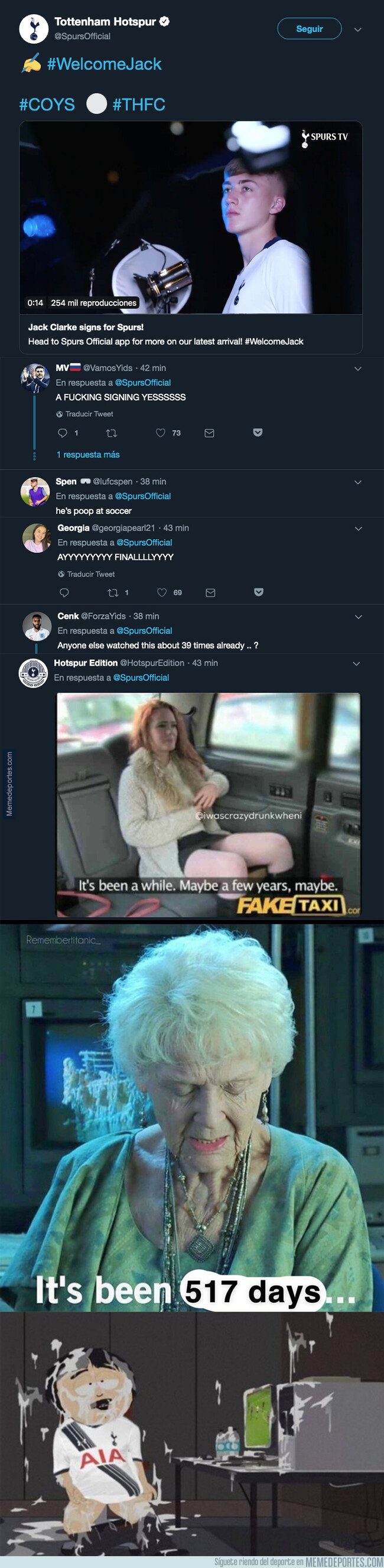 1079829 - El Tottenham anuncia un fichaje después de más de 1 año y todos sus aficionados responden de la mejor manera