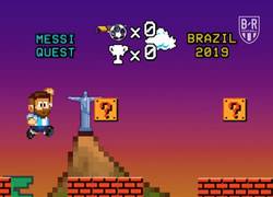 Enlace a Messi no puede completar la partida, vía @brfootball