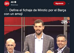 Enlace a El Diario AS pide que definan con un emoji el fichaje de Mirotic por el Barça y los madridistas responden sin piedad
