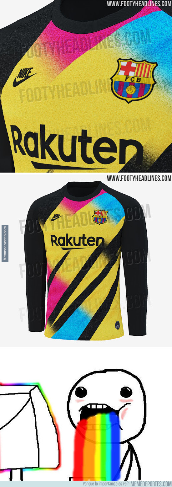 1080731 - Se filtra la tercera equipación de portero del Barça con hasta 4 colores diferentes y se ve espectacular