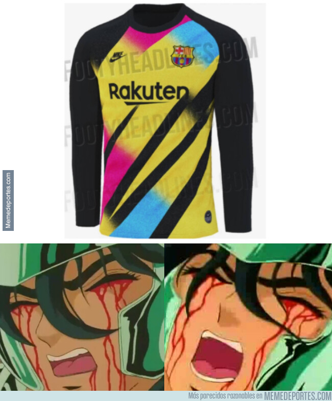 1080773 - La posible nueva equipación de porteros para el Barça puede provocar epilepsia