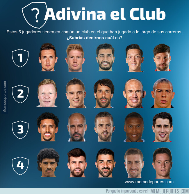 1080809 - ¿Qué equipos se esconden detrás de estos jugadores?