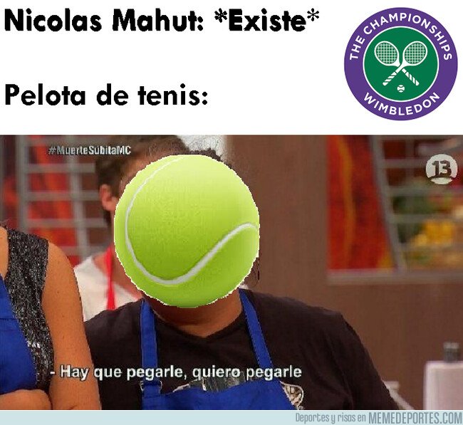 1081010 - Extraña obsesión de la pelota de tenis con el cuerpo de Nicolas Mahut