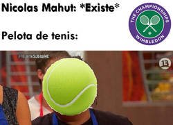 Enlace a Extraña obsesión de la pelota de tenis con el cuerpo de Nicolas Mahut