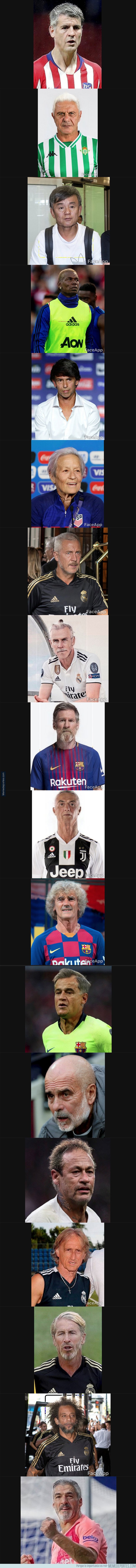 1081204 - Así serán las personalidades del fútbol cuando sean mayores transformadas por FaceApp