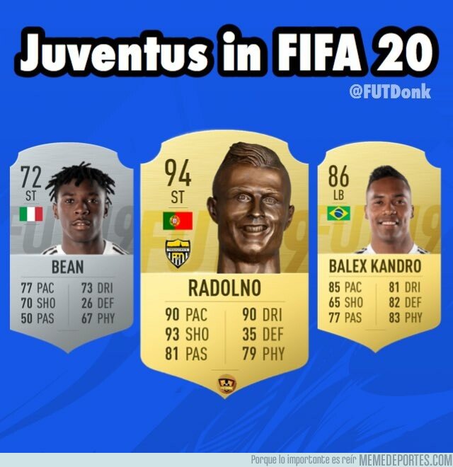 1081211 - La Juventus en el FIFA20, sin licencia, por @FUTDonk