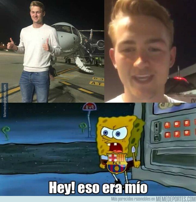 1081258 - Los culés viendo a De Ligt llegando a Turín