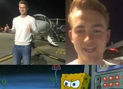 Enlace a Los culés viendo a De Ligt llegando a Turín