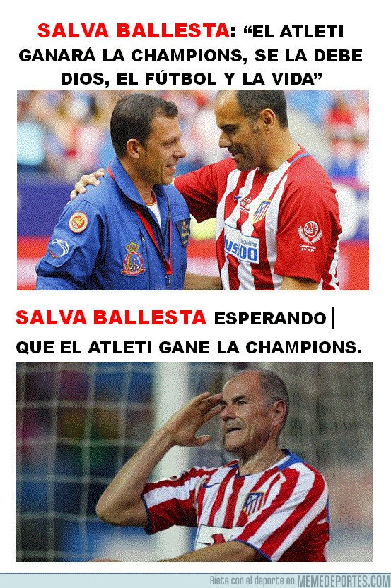 1081304 - Salva Ballesta esperando que el Atleti gane la Champions