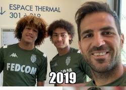 Enlace a Cuando Fábregas debutó, sus actuales compañeros Massengo y Millot tenían 1 y 2 años