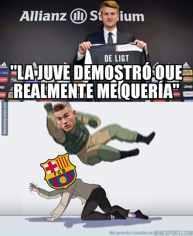 1081532 - De Ligt le lanza un dardo al Barça en su presentación