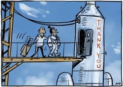 Enlace a 50 años después, también despidieron a otro tipo en cohete, ahora le toca a Bale