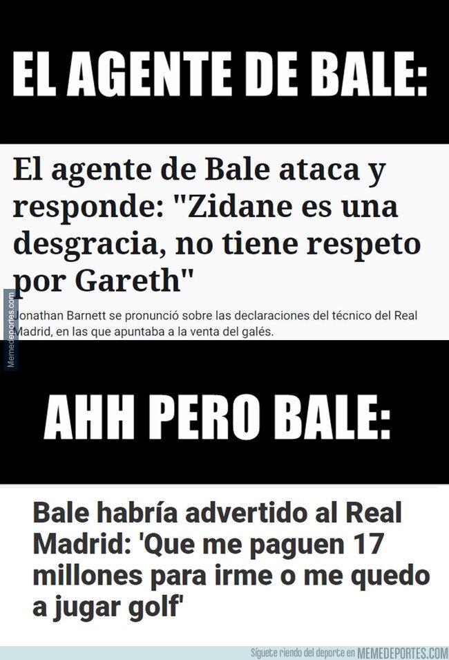1081723 - Zidane 'irrespetando' a Bale, Malo. Bale irrespetando al club, no me acuerdo de eso