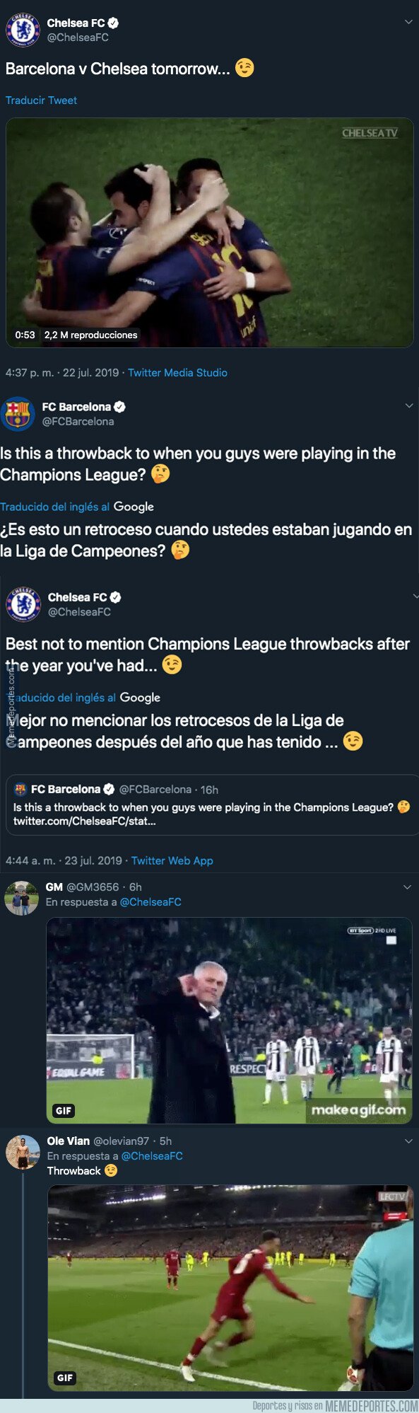 1081770 - Guerra descomunal de ZASCAS entre Chelsea y Barça por su participación en la Champions League