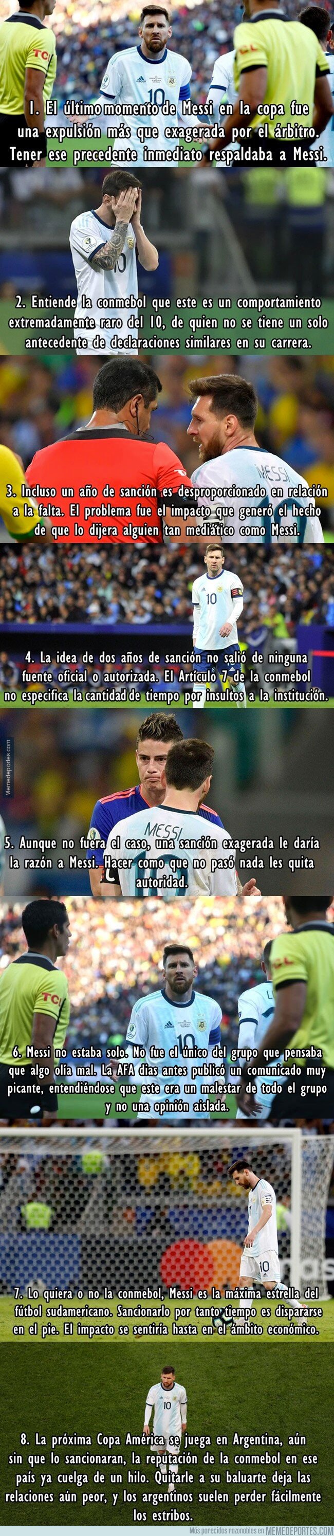 1081943 - 8 razones por las que la Conmebol no se quemó mucho con Messi