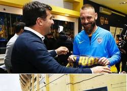 Enlace a De Rossi ya está en Boca. Empezó su etapa en Sudamérica