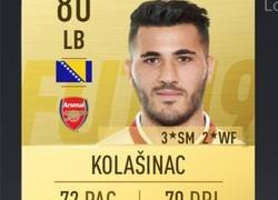 Enlace a Las stats de Kolasinac son muy reales