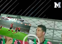 Enlace a Cristiano viendo como hacen su propia celebración cuando le marcan a la Juventus