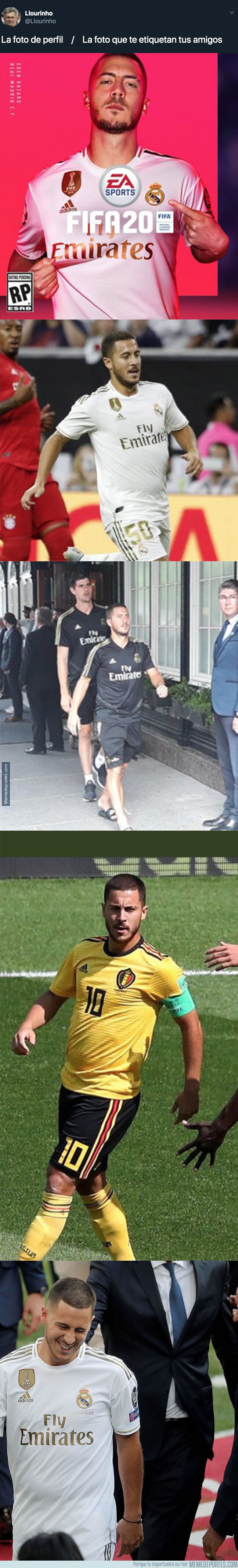 1082057 - Escándalo por el excesivo uso de Photoshop en el cuerpo de Hazard en la portada del FIFA 20 comparado con la realidad