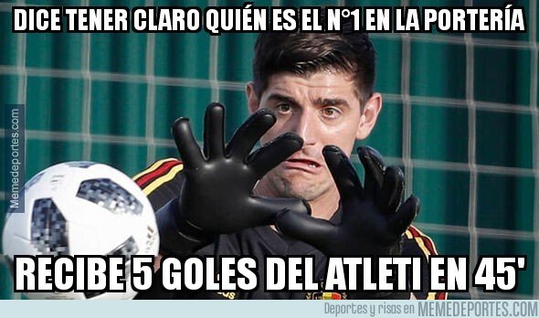 1082136 - Courtois ha ido de sobradete y le han pintado la cara