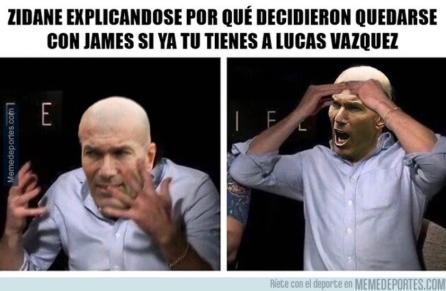1082268 - Concordamos todos que con Zidane: se acabó la carrera de James, ¿No?