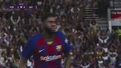 Enlace a El PES 2020 ha incluído la original celebración de Umtiti en su último videojuego