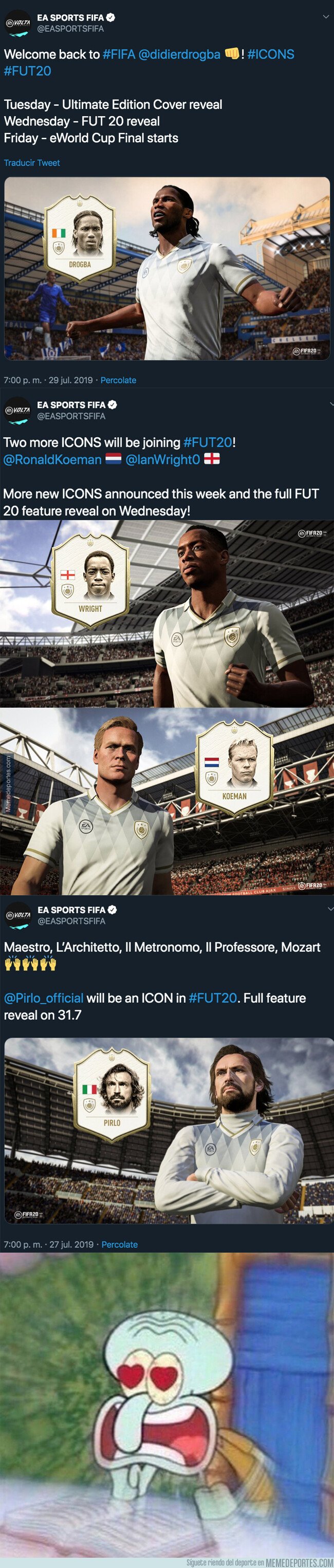 1082342 - Las 4 leyendas confirmadas que tendrán su carta Icono en el FUT de FIFA 20
