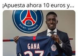 Enlace a Gueye podría hace un anuncio de casas de apuestas fácilmente