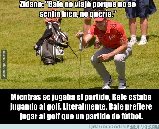1082397 - Bale no viajó porque tenía que jugar al golf
