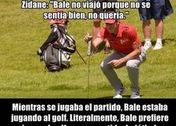 Enlace a Bale no viajó porque tenía que jugar al golf