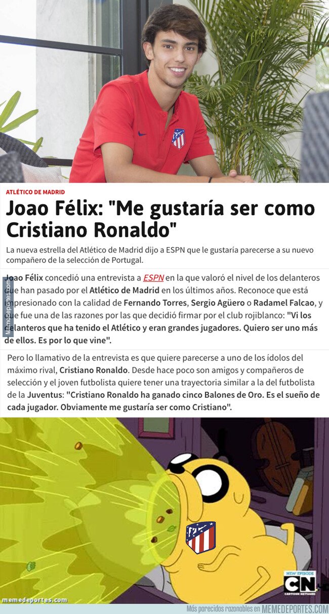 1082412 - La frase de Joao Felix que no gustará nada de nada a los colchoneros