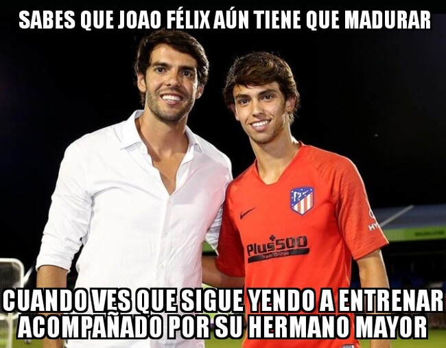 1082451 - Joao Félix y Kaká podrían pasar por hermanos perfectamente