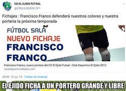 Enlace a Francisco Franco, nuevo portero de El Ejido Futsal