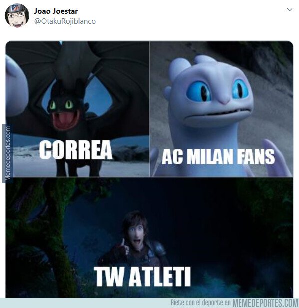 1082619 - Twitter Atleti intentando colar a Correa al Milan