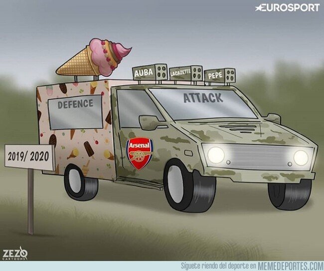 1082681 - Al Arsenal le está quedando un equipo algo descompensado, por @zezocartoons